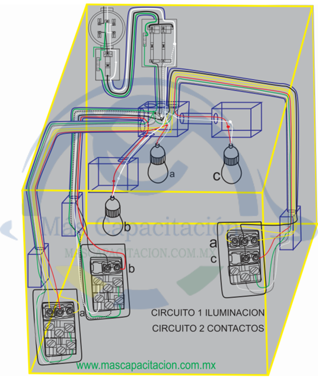 Diagrama De Conexion De Apagadores De Escaleraapagadores Sencillos Y